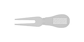 Planche à découper pour fromage en bambou Abmar - Impression sur fourchette