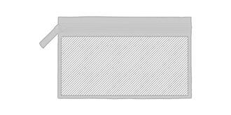 Trousse de toilette en coton recyclé Halgard - Marquage Recto