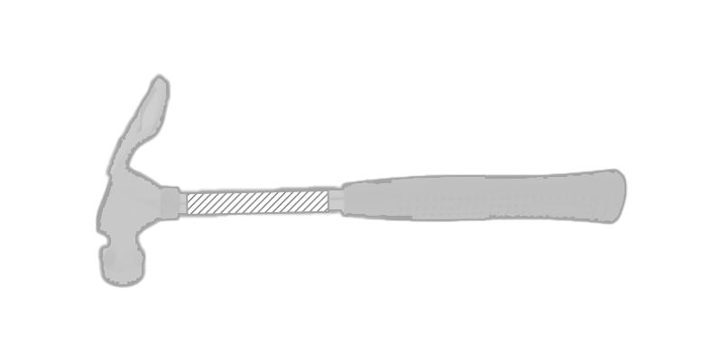 OBG.PUB - Marteau en acier inoxydable carbone Margarito - Impression Gauche Marteau en acier inoxydable carbone Margarito - Impression Gauche