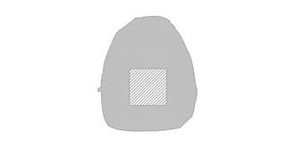 Sac à dos à multi-poches en polyester Arcano - Marquage Recto