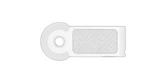 Clé USB en plastique Turner - Marquage Verso