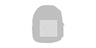 Sac à dos avec compartiments zippé Ylore - Marquage Recto