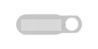 Obturateur de caméra pratique en plastique Holu - Impression Gauche