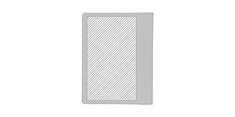 Conférencier de format A4 en similicuir Cyars - Marquage Verso