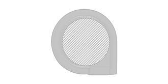 Support pour téléphone portable en métal Zurich - Marquage Recto