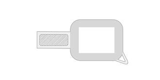 Clé USB en plastique Stamping - Marquage Recto