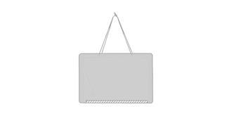 Tableau mémo utilisable recto et verso Byars - Impression arrière en bas