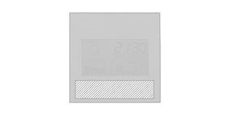 Station météo en bambou multifonction Boocasta - Impression avant en bas