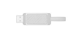 Clé USB en métal Smog - Marquage Recto