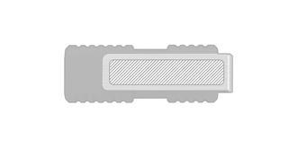 Clé USB en plastique Jarak - Marquage Recto