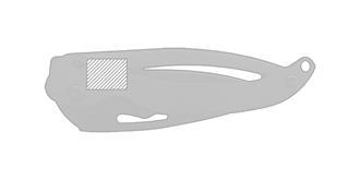 Couteau de poche en acier inoxydable Ants - Impression Haut