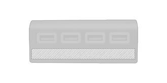 USB hub en aluminium Weepex - Marquage Recto