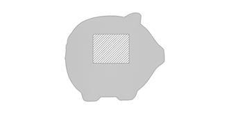 Balle antistress en mousse forme de cochon Oinko - Impression Gauche