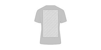 T-shirt sport en 100% polyester RPET Phosti - Marquage Verso