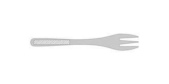 Set de 3 couverts en bambou avec étui coton Plusit - Impression sur fourchette