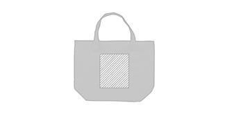 Sac isotherme zippé en papier écologique Saban - Marquage Verso