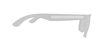 Lunettes de soleil en fibres de bambou Tinex - Marquage branche droite