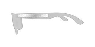 Lunettes de soleil en fibres de bambou Tinex - Marquage branche gauche