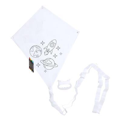 Cerf-volant à colorier en polyester Yumbi