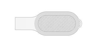 Clé USB LED Flaty - Marquage Recto