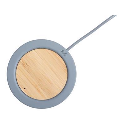 OBG.PUB - Chargeur sans fil en matière de bambou Feskox Gris Chargeur sans fil en matière de bambou Feskox Gris