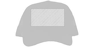 Casquette baseball en polyester 5 panneaux Plix - Marquage Recto