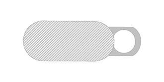 Cache-webcam en bois XooCam - Impression Gauche