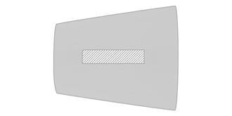 Mug de 350ml bicolore en céramique Saltus - Impression sur poignée