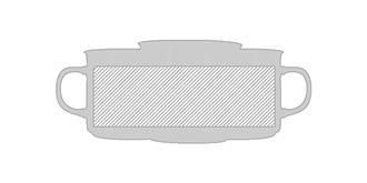 Mug vintage de 300ml en céramique Sarus - Marquage autour