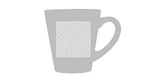 Mug de 350ml en céramique robuste Margo - Impression Droite