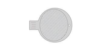 Clé USB en plastique Roundinno - Marquage Recto