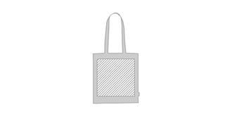 Tote bag en coton biologique réutilisable Missam - Marquage Verso