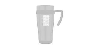 Mug thermos de 450ml en acier inoxydable Carson - Impression Droite