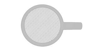 Mug bicolore de 350ml en céramique résistant Losua - Impression Bas