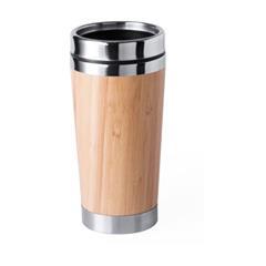 Mug thermos simple paroi 450 ml en bambou Aristid