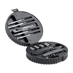 OBG PUB - Set d'outils dans un étui en plastique Wheels
