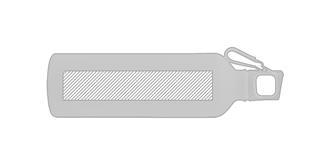 Gourde de sport en aluminium original Leïos - A l'avant