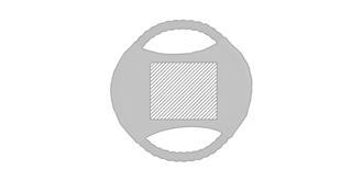 Frisbee pour chien en polyester Flybig - Marquage Recto