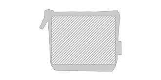 Trousse de toilette écologique en coton Boyar - Marquage Recto