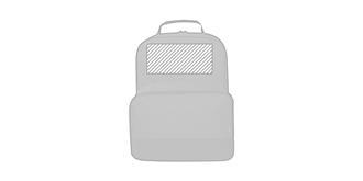 Sac à dos isotherme RPET pour pique-nique Andeha - Impression avant en haut