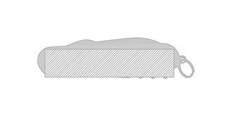 Couteau multifonctions en acier inoxydable Baikale - Impression Droite