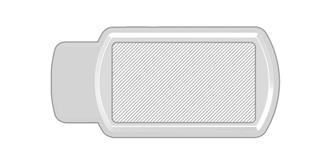 Clé USB LED Hidden - Marquage Recto