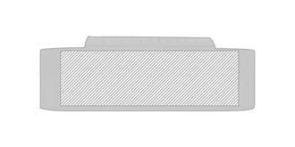 Râpe à fromage en acier inoxydable Reggiana - Marquage Verso