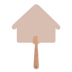 OBG PUB - Éventail en maison avec poignée en bambou Bambi