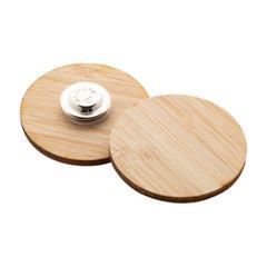 OBG PUB - Porte-badge de forme arrondie en bambou Zokou