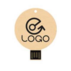 OBG PUB - Clé USB écologique en fibre de paille Roundo