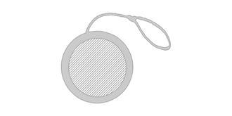 Yo-yo en bois avec ficelle blanche Brakye - Impression Haut