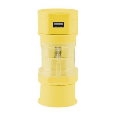 Adaptateur universel de voyage en plastique Xyar Jaune