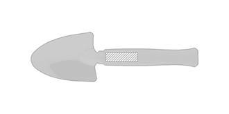 Set d'outils de jardin et tablier en nylon Gardena - Impression sur manche spatule