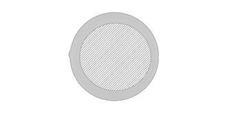 Lampe clignotante rouge en plastique Oryas - Marquage Recto